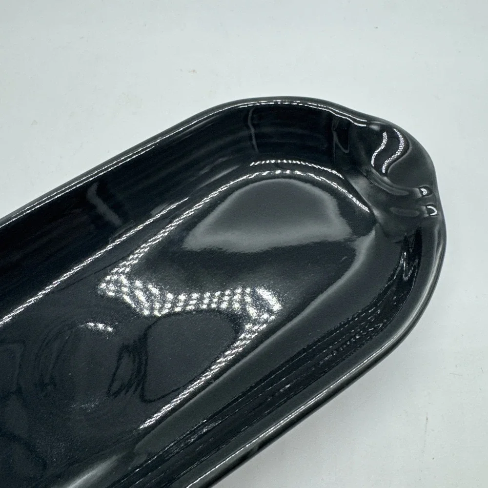 NEW  slate gray FIESTA WARE utility relish corn on the cob TRAY